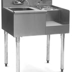 Thumbnail image #5 for Eagle Group 1800 Series BD24-18R Underbar Sink/Blender Module, 24 x 20 in, Left Sink, Right Blender Recess, Liquid Waste Chute