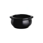 Thumbnail image #1 for Steelite Diversified Ceramics DCI12ABK Handled Onion Soup Bowl, 7 oz, Ceramic, Black 1 Dozen