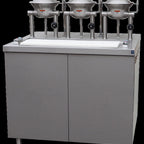 Thumbnail image #1 for Crown OB-3-2-40-E Triple 2-Liter Electric Oyster Bar Kettle with 40-Inch Cabinet Base