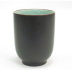 Thumbnail image #1 for CAC China Japanese Style 666-1-BLU 8 oz Ceramic Coffee & Tea Cup, Round, Non-Stackable Case of 3 Dozen