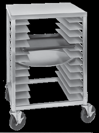 Product image #6 for Channel Manufacturing Half-Size Aluminum Pizza Pan Rack with Aluminum Work Top, 12-Pan Capacity