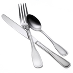 Thumbnail image #2 for 1880 Hospitality Stanford by Oneida® B167SRBF Bouillon Spoon, 6-1/2", Fluted Border, 18/0 Stainless Steel Pack of 3 Dozen