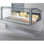 Thumbnail image #1 for Oscartek La Crosse LA CROSSE DP2150 86-Inch Deli/Pastry Showcase, Straight Double-Pane Lift-Up Front Glass, Self-Contained Refrigeration