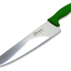 Thumbnail image #1 for Concasse MCCCHEF08V Chef's Knife, 8-Inch Steel Blade, Green Plastic Handle Case of 60