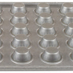 Thumbnail image #2 for JB Prince Chicago Metallic M493 30-Cup Muffin Pan, Aluminized Steel, Glazed, 18 x 13 in.