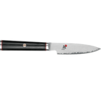 Thumbnail image #1 for Zwilling J.A. Henckels Miyabi 1001994 Spear Point Paring Knife, 3-1/2" VG-10 Damascus Blade, Black Micarta Handle