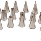 Thumbnail image #1 for JB Prince B603 C Pastry Decorating Tip Set with 26 Assorted Stainless Steel Tubes, Flower Nails, Coupling and Storage Box