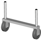 Thumbnail image #1 for Eagle Group A201007 Channel Frame for 18-Inch Deep Shelf, Rigid Stem Casters
