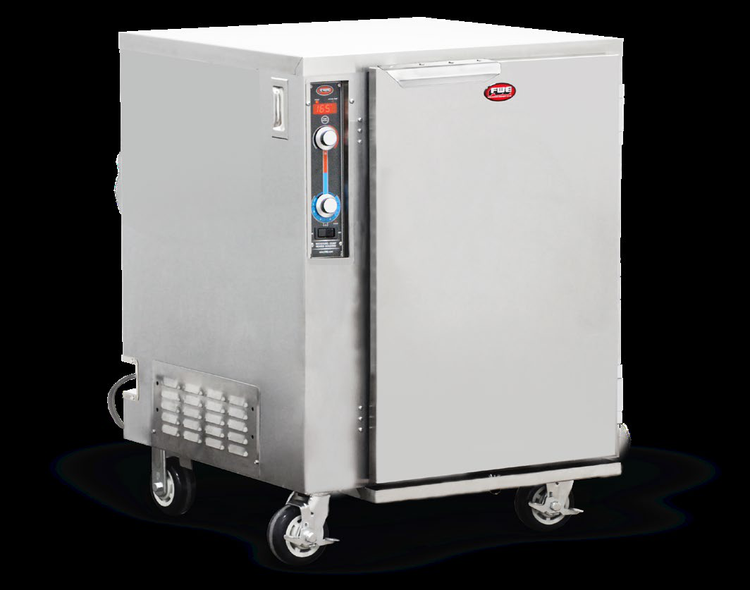 Product image #5 for FWE MT-1826-7 Mobile Undercounter Moisture-Temp Heated Holding Cabinet, 5-Pan, Stainless Steel