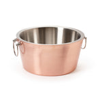 Thumbnail image #1 for G.E.T. Urban Renewal BT-1615-BCPR/SS . . Round Double-Wall Beverage Tub, 3.5 gal, Copper Exterior, Stainless Steel