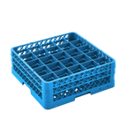 Thumbnail image #1 for ATSMFG Mama Lucy MLY-RG25-2 Full-Size Blue Dishwasher Glass Rack, 25 Compartments, Holds Glasses up to 3-3/8" Diameter Case of 3