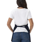 Thumbnail image #2 for Chef Works F10-NAV-0 Bib Apron, 24"L x 27-1/2"W, Adjustable Neck, 3 Pockets, Poly/Cotton, Navy