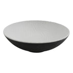 Thumbnail image #1 for G.E.T. Sustain SUS300 Melamine Buffet Bowl, 72 oz., 10" Diameter x 3-3/4"H, Round, Two-Tone Stone Natural & Black Case of 12