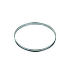 Thumbnail image #1 for Louis Tellier US Gobel 824990 Stainless Steel Tart Ring, 11-Inch Diameter x 3/4-Inch High, Rolled Edge
