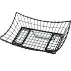 Thumbnail image #2 for TableCraft Products Grand Master GMT2113 Adjustable Rectangular Metal Serving Basket, Black Powder-Coated, 21 x 13 x 5-1/2 in Case of 4