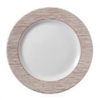 Thumbnail image #1 for Vertex China Rubicon RB-8-LTC 9-Inch Round China Plate, Linear Terra Cotta, Polished Foot, Magnesium-Reinforced Body Case of 2 Dozen