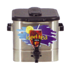 Thumbnail image #1 for Curtis TCO308A000 3 Gallon Stainless Steel Iced Tea Dispenser Tower, Oval, 1/8" Faucet Clearance