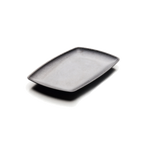 Thumbnail image #1 for G.E.T. Zen - EGS JW7312-B Rectangular Black Melamine Platter, 12-1/4"L x 8-1/2"W x 1-1/8"H Case of 6