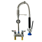 Thumbnail image #1 for Fisher 70050 Mini Pre-Rinse Faucet Assembly, 4-Inch Deck-Mount, Flexible Gooseneck, Spray Valve