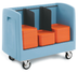 Thumbnail image #4 for Metro SSD16 Side-Load Polymer Dish and Tray Cart with Vinyl Cover, 60-Dish/80-Tray Capacity