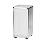 Thumbnail image #1 for TableCraft Products 221 Countertop Double-Sided Stainless Steel Napkin Dispenser, Fits 3-3/8" x 6-5/8" Napkins Case of 24
