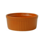 Thumbnail image #1 for International Tableware Buffet RAMF-3-O 3 oz Orange Fluted Ceramic Ramekin Case of 3 Dozen