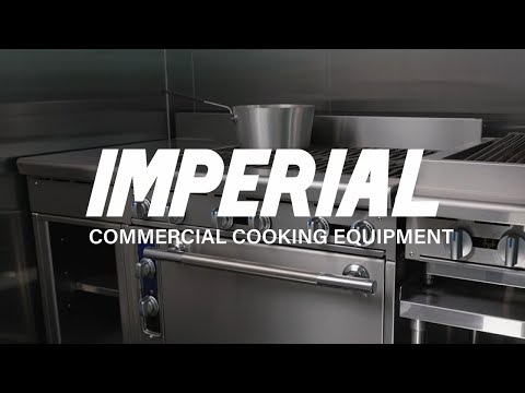Product image #1 for Imperial Pro Series 60-Inch Electric Combination Restaurant Range with 4 Wafer Elements, 36-Inch Thermostatic Griddle, and 2 Convection Ovens