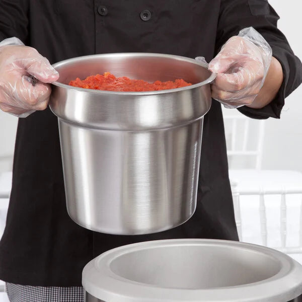 (Quick Ship) Vollrath 78184 7.25 Qt Stainless Steel Vegetable Inset