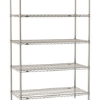 Thumbnail image #1 for Metro Super Erecta SE-2436S-74-S5 Stationary Starter Wire Shelving Unit, 36"W x 24"D x 74"H, 800 lb. capacity per shelf, 2000 lb. capacity per unit