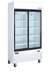 Thumbnail image #2 for Omcan Two-Section Reach-In Glass Door Merchandiser Refrigerator, 31.5 Cu. Ft., Bottom-Mount Self-Contained