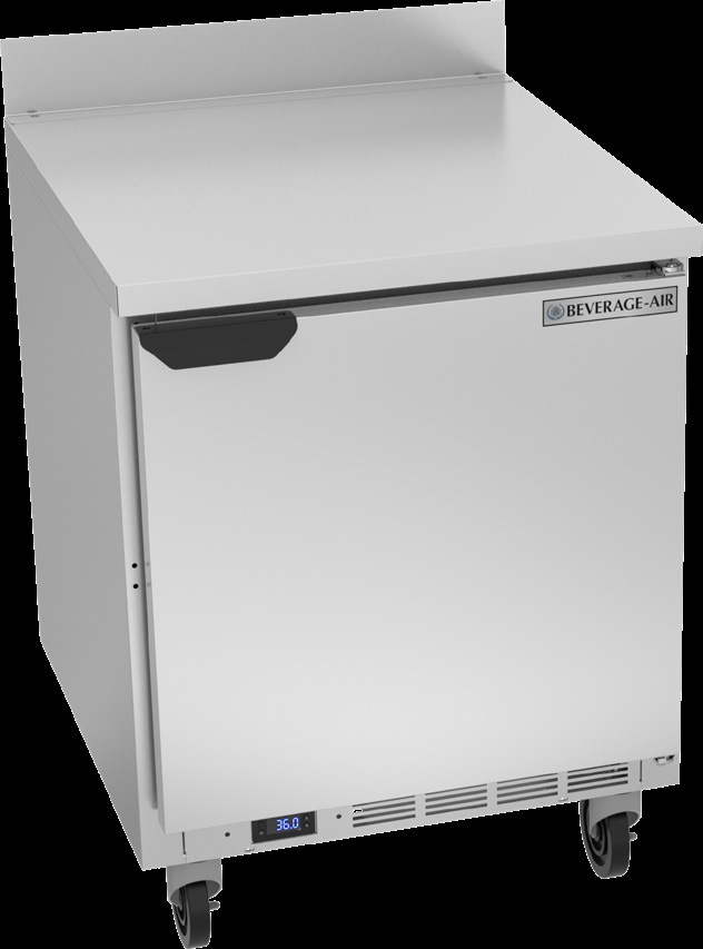 Product image #6 for Beverage-Air WTR27AHC One-Section 27-Inch Worktop Refrigerator, 6.13 Cu. Ft., Solid Door
