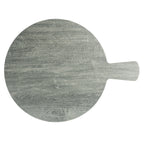 Thumbnail image #1 for TableCraft Products Smokehouse Melamine Collection™ 12452 Round Gray Melamine Serving Paddle, 15.75" x 12" with 4.5" Handle