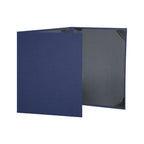 Thumbnail image #1 for Risch LINEN-3V 8.5X11 Hardback Vinyl Menu Cover, 8-1/2 x 11, Fold-Out, 3-View Case of 25
