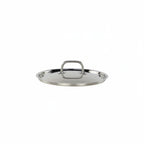 Thumbnail image #1 for Tuxton China Tuxsteel WSZW-093 Round Stainless Steel Pot Lid, 9-3/8 in., Rivetless Solid Stainless Steel Handle Case of 10