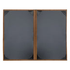 Thumbnail image #2 for Risch Sherwood SHERWOOD-2V 8.5X14 Hardback Faux-Wood Double-Fold 2-View Menu Cover, 8-1/2" x 14" Case of 25