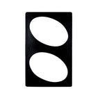 Thumbnail image #1 for G.E.T. Bugambilia T0A6-MOD Single Tile, 20-13/16" x 12-3/4", Cast Aluminum with Resin Coating, Two Oval Openings