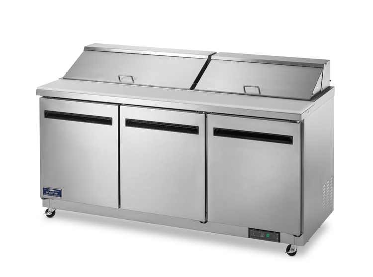 Product image #6 for Arctic Air AST72R Three-Section Refrigerated Sandwich/Salad Prep Table, 71-1/2-Inch Wide, 18 Cu. Ft.