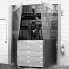 Thumbnail image #1 for Curtron Products Mega-Pro® MP-C-160-92120 Flexible Swinging Door, Clear PVC, 92"W x 120"H, 0.160" Thick, Light Duty