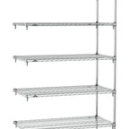 Thumbnail image #1 for Metro Super Erecta SA-2172C-74-A5 Super Adjustable Wire Add-On Shelving Unit, 72"W x 21"D x 74"H, 600 lb. capacity per shelf, 2000 lb. capacity per