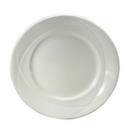 Thumbnail image #1 for 1880 Hospitality Vision by Oneida® F1150000139 9-Inch Round Bone China Plate, Embossed Wide Sloping Rim, Warm White Case of 2 Dozen