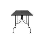 Thumbnail image #1 for Oak Street Boardwalk OB2430-BAR Indoor/Outdoor Rectangular Bar-Height Table, 24 x 30 in, Rolled Steel Top, Steel Base, Black