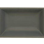 Thumbnail image #1 for Thunder Group Classic 19001SG Melamine Rectangular Sauce Dish, 2 oz, 3-3/4" x 2-1/2", Stone Grey Case of 12 Dozen