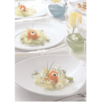 Thumbnail image #2 for Vertex China Ventana AV-Q22R Rectangular China Serving Tray, 8-3/8" x 3-1/4", Rolled Edge, Bright White Glossy Case of 2 Dozen