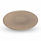 Thumbnail image #1 for Korin Inc PLL-489 Gold Flat-Rim Round China Plate, 7-1/4 in