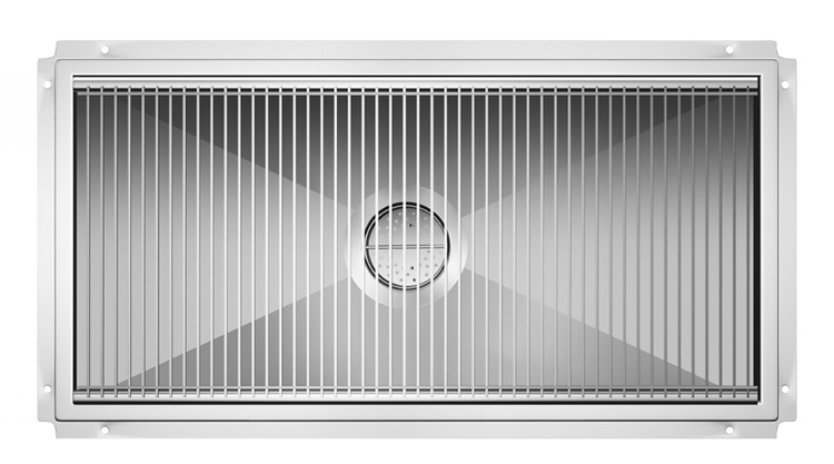 Product image #2 for KoolMore 18 x 36 Stainless Steel Floor Trough Drain with Subway-Style Grating and Removable Drain Basket