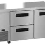 Thumbnail image #6 for Hoshizaki Steelheart ULR60B-D2 60-Inch Two-Section Undercounter Refrigerator, One Solid Door, Two Drawers, Stainless Steel, 17.22 Cu. Ft.