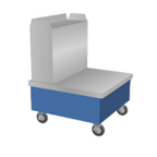Thumbnail image #1 for Duke Manufacturing Thurmaduke TTS-32SS Mobile Stainless Steel Tray Stand Unit, 32"W x 31"D x 42"H