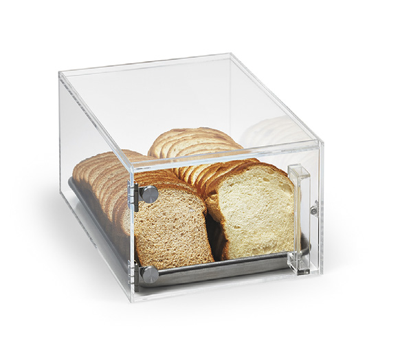 Product image #5 for Vollrath SBC12 1/2 Size Countertop Clear Acrylic Pastry Display Case with Front Doors