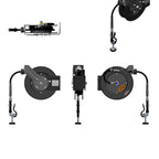 Thumbnail image #2 for T&S Brass equip 5HR-232-01 Open Coated Steel Retractable Hose Reel with 35-ft Hose and Spray Valve, Wall/Ceiling Mount