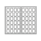 Thumbnail image #2 for Equipex LLC Roller Grill GES20 Commercial Electric Waffle Maker, Single Rectangular Cast Iron Liege-Pattern Grid, Thermostatic Controls